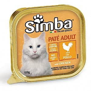 Влажный корм для кошек SIMBA CAT Pate with chicken 100gr