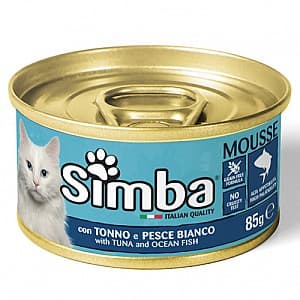 Влажный корм для кошек SIMBA CAT Pate with tuna and ocean fish 85gr