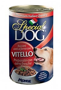 Hrană umedă pentru câini Special Dog Can Chunks with veal 400gr