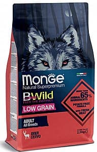 Hrana uscata pentru caini Monge BWILD LOW GRAIN ADULT Deer 2.5kg