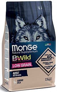 Hrană uscată pentru câini Monge BWILD LOW GRAIN ADULT Goose 2.5kg