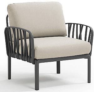 Кресло для террасы Nardi KOMODO POLTRONA 40371.02.131 Антрацит (Серый)/TECH Panama (Бежевый)