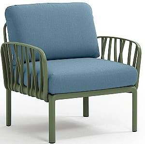 Кресло для террасы Nardi KOMODO POLTRONA Sunbrella 40371.16.142 Агава (Зеленый)/Адриатика (Синий)
