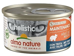 Hrană umedă pentru pisici Almo Nature HOLISTIC Can Maintenance Trout 85g