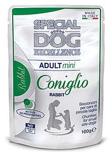 Hrană umedă pentru câini Special Dog EXCELLENCE POUCH MINI ADULT RABBIT 100gr
