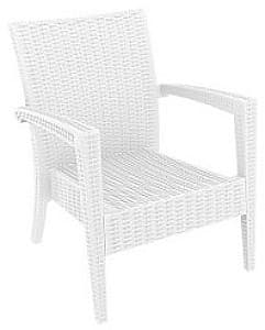 Кресло для террасы All Home Miami Lounge 850 White