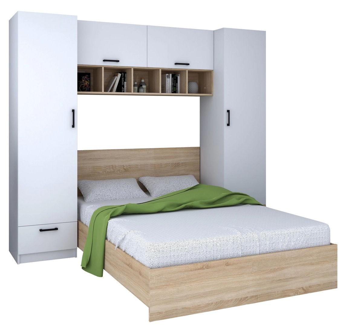 Спальня Marcel Prod Teo White/Sonoma Oak, Современный