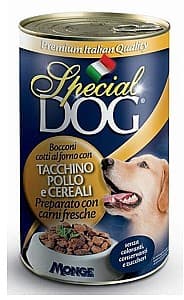 Влажный корм для собак Special Dog Can Chunks with turkey/chicken/cereals 1275gr
