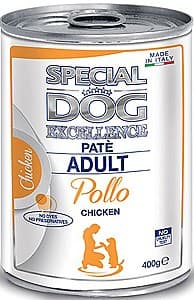 Hrană umedă pentru câini Special Dog EXCELLENCE PATE ADULT CHICKEN 400gr