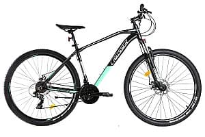 Bicicleta de munte Crosser JAZZZ 29x19 (Hidr+Shimano 24s) BLACK GREEN