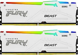 RAM Kingston Fury Beast White RGB EXPO 32GB (2x16GB) DDR5-5600 (KF556C36BWEAK2-32)