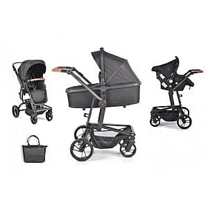 Коляска 3 в 1 Cangaroo Ellada Black + Auto Chair