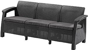 Canapea pentru gradina Keter Corfu II Love Seat Max Graphite/Coolgray