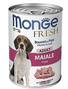 Hrană umedă pentru câini Monge FRESH ADULT pork 400gr