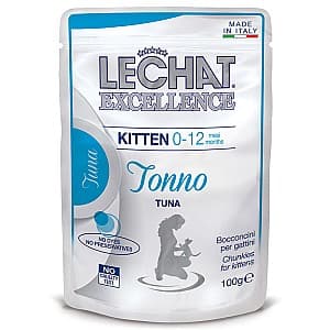 Влажный корм для кошек Monge LECHAT EXCELLENCE POUCH KITTEN TUNA 100gr