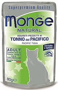 Hrană umedă pentru pisici Monge NATURAL Pouch Pacific tuna in jelly 80gr