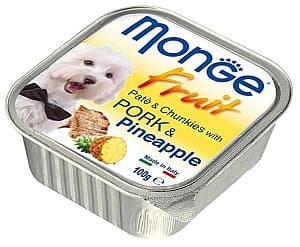 Hrană umedă pentru câini Monge FRUIT PORK/PINEAPPLE 100gr
