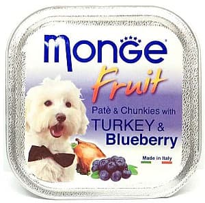 Влажный корм для собак Monge DOG FRUIT TURKEY/BLUEBERRY 100gr