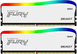 RAM Kingston Fury Beast White RGB 32GB DDR4-3600MHz (KF436C18BWAK2/32)