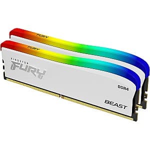 RAM Kingston Fury Beast White RGB 32GB DDR4-3200MHz