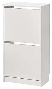 Tumba pentru incaltaminte IKEA Bissa 2compartimente 49x28x93 Alb