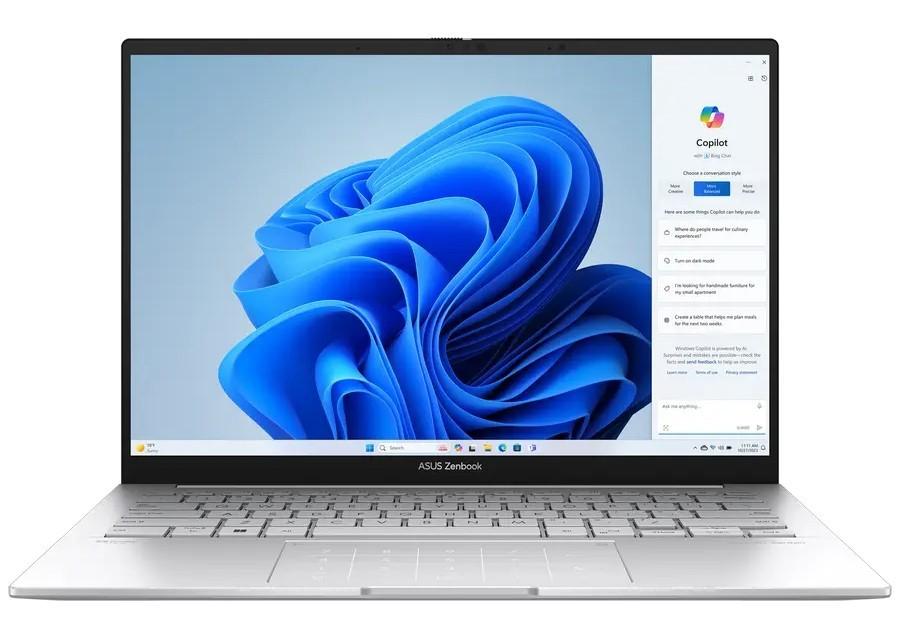 Laptop Asus Zenbook 14 UX3405MA Foggy Silver (UX3405MA-QD026W)