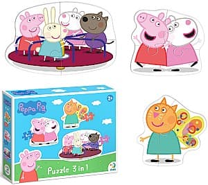Puzzle Dodo 3 in 1 Prietenii Peppa Pig