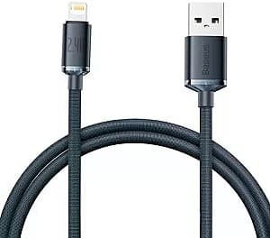 USB-кабель Baseus Crystal Shine Black USB - Lightning (CAJY000001)