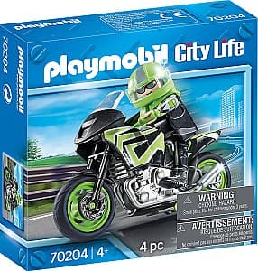 Set de jucarii Playmobil Motorcycle with Rider (PM70204)