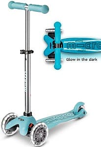 Trotineta Micro Mini Deluxe Glow LED Plus Glacier Aqua