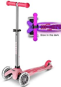 Trotineta Micro Mini Deluxe Glow LED Frosty Pink