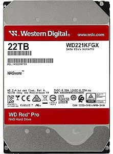 Жестки диск WESTERN DIGITAL WD Red Pro 22 TB (WD221KFGX)