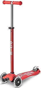 Trotineta Micro Maxi Deluxe LED Red