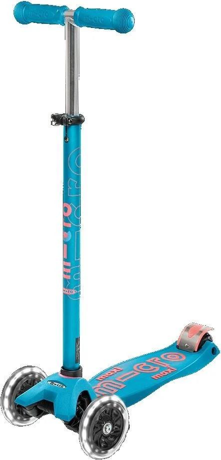 Trotineta Micro Maxi Deluxe LED Carribean Blue
