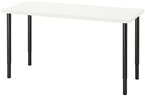Masa de birou IKEA Lagkapten/Olov 140x60 Alb/Negru