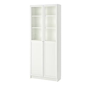 Витрина IKEA Billy панель/стеклянная дверце 80x30x202 Белый