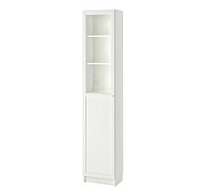 Витрина IKEA Billy/Oxberg панель/стеклянная дверце 40x30x202 Белый