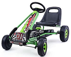 Kart cu pedale Costway TY283250GN Green/Black