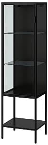 Витрина IKEA Rudsta стеклянная дверце 42x37x155 Антрацит(Черный)