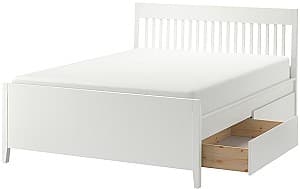 Кровать IKEA Idanas Lonset с ящиками 160x200 Белый