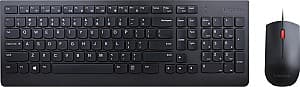 Set tastatura + Mouse Lenovo Essential Wired Combo Keyboard and Mouse Black