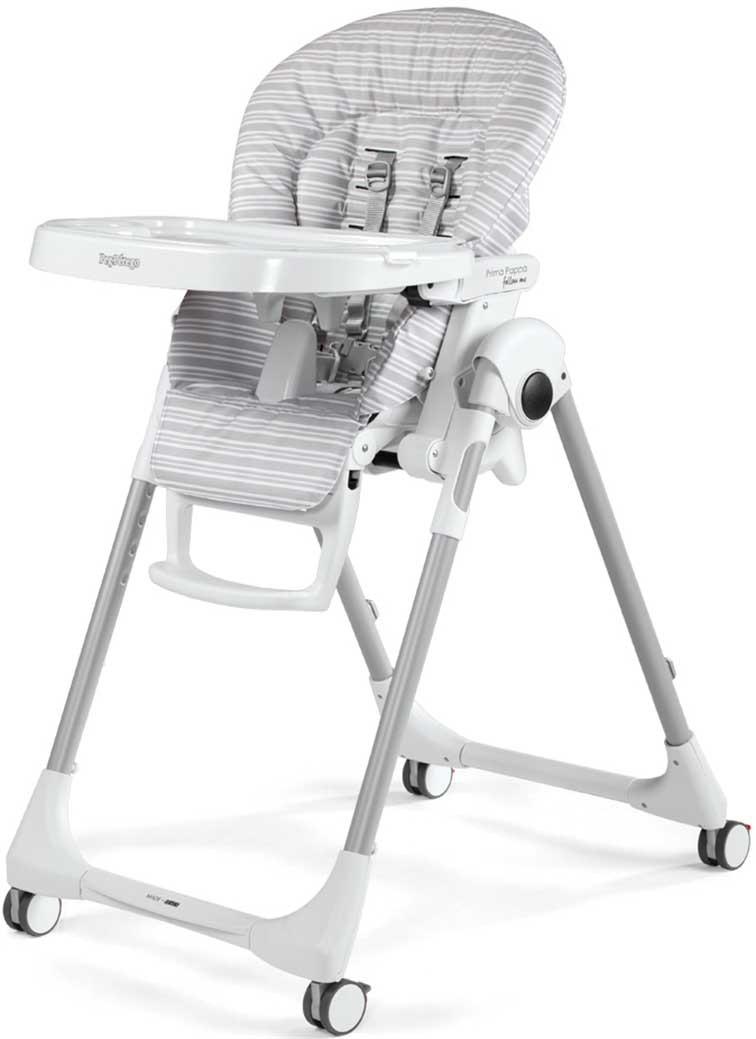 Стул трансформер для кормления Peg Perego Prima Pappa Follow Me Linear Grey