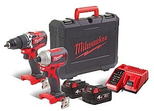 Set de scule Milwaukee M18CBLPP2A-402C