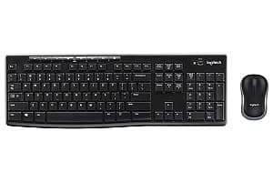 Set tastatura + Mouse Logitech Wireless MK270 Multimedia Black
