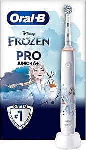Электрическая зубная щетка BRAUN Oral-B Junior Frozen PRO 3 White