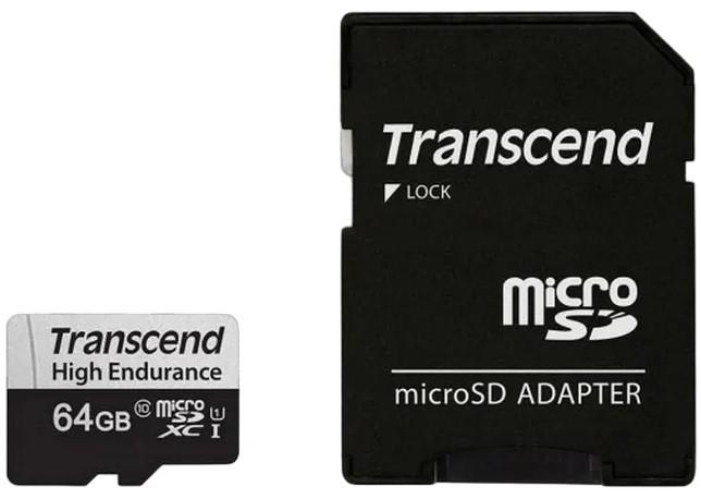 Карта памяти Transcend MicroSDXC Class 10 (TS64GUSD350V)
