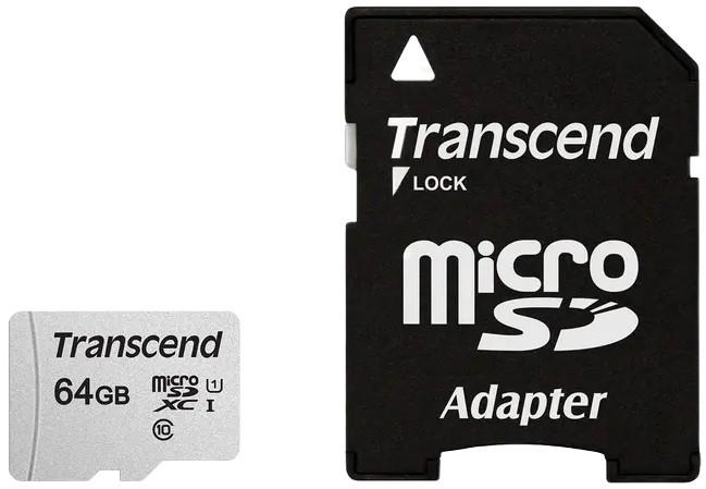 Card memorie Transcend MicroSDXC Class 10 (TS64GUSD300S-A)