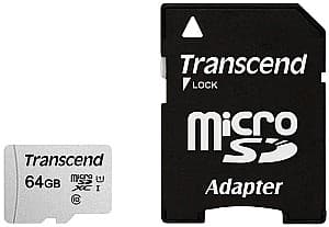 Карта памяти Transcend MicroSDXC Class 10 (TS64GUSD300S-A)