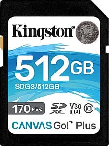 Card memorie Kingston Canvas Go! Plus 512GB (SDG3/512GB)