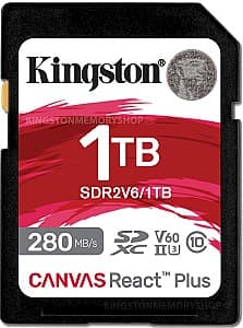 Карта памяти Kingston Canvas React Plus V60 1TB (SDR2V6/1TB)